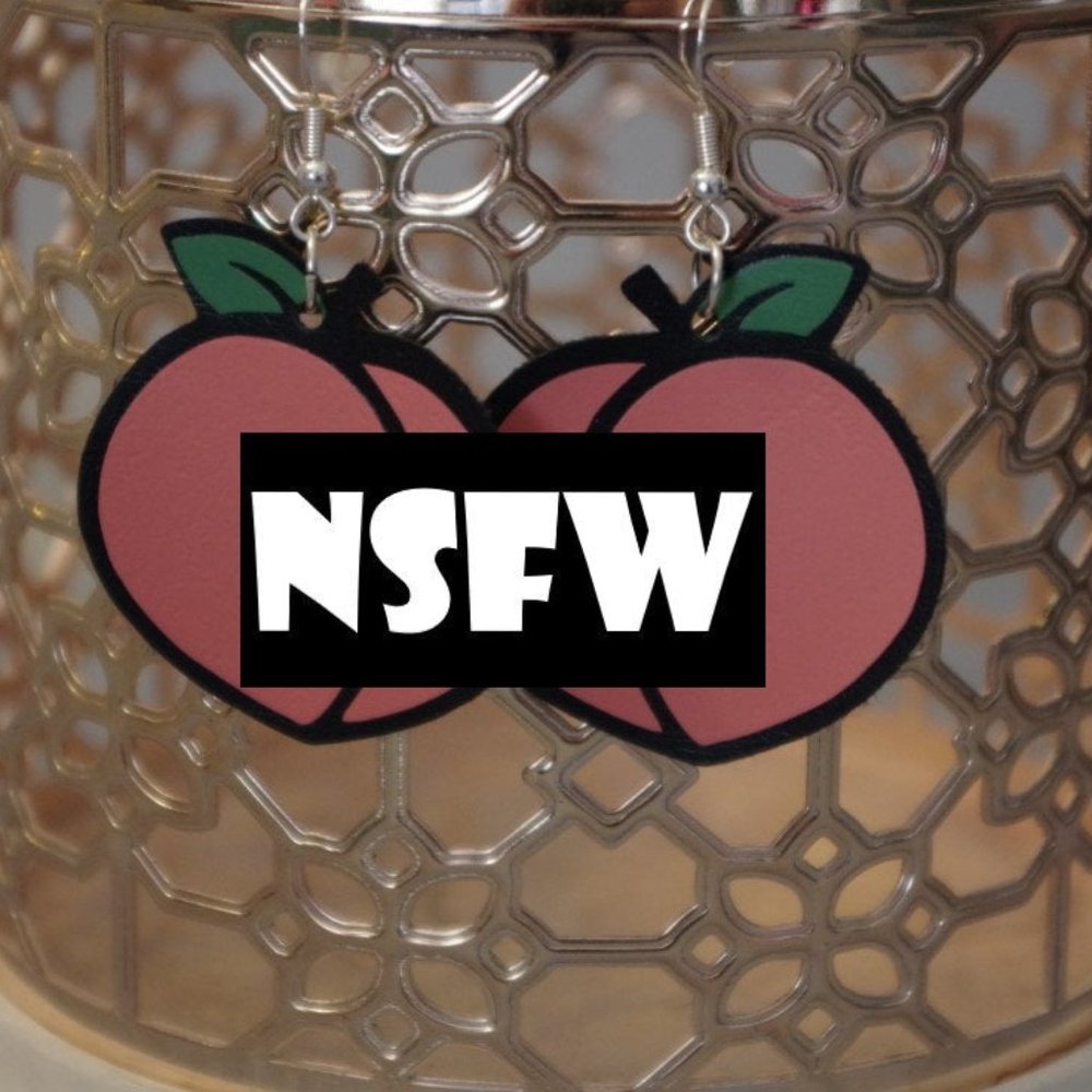 Peach Booty Earrings